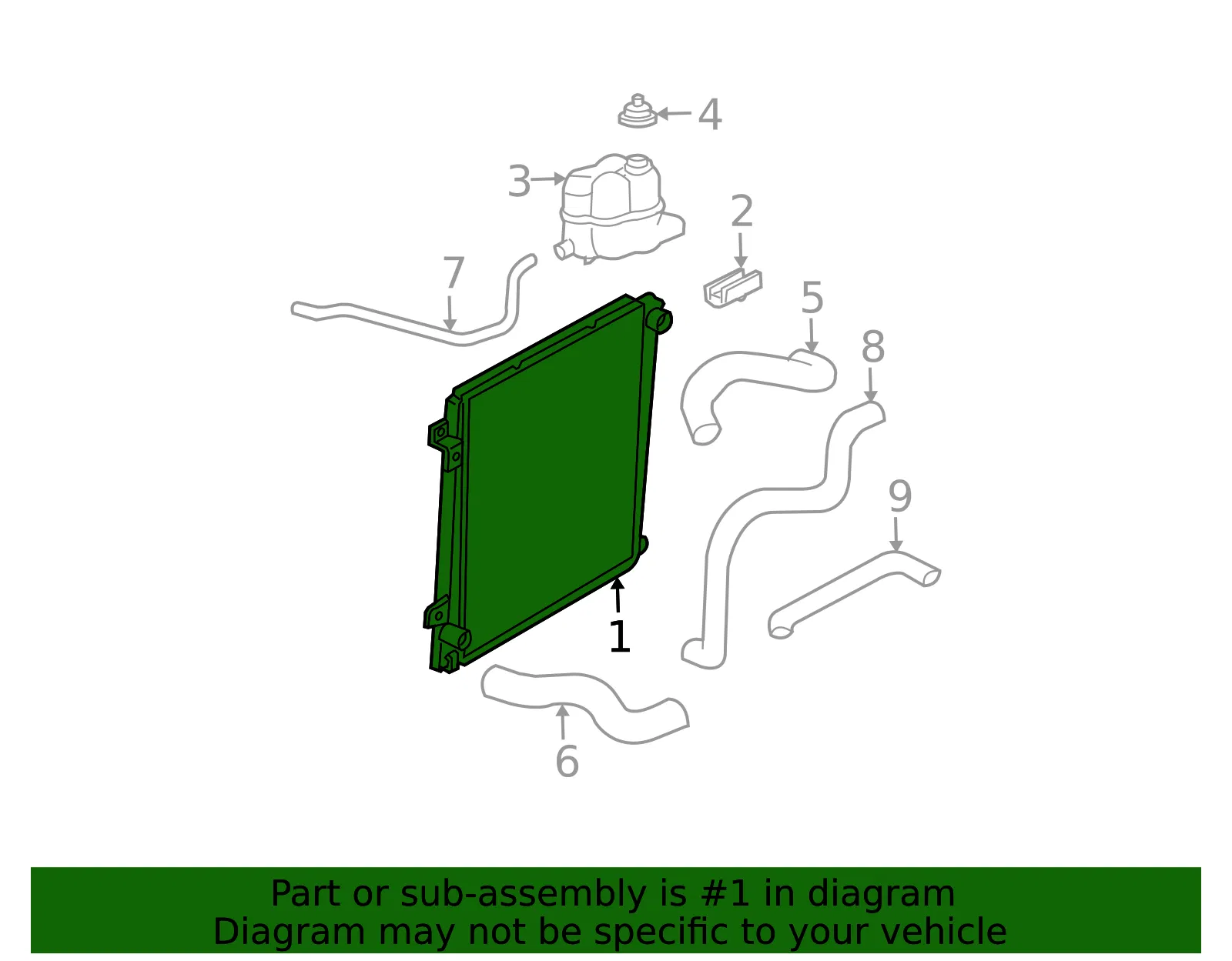 Motorcraft Radiator - Ford (rad20) - view 3