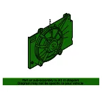 Engine Cooling Fan Assembly - Ford (C1BZ-8C607-WF) - view 11
