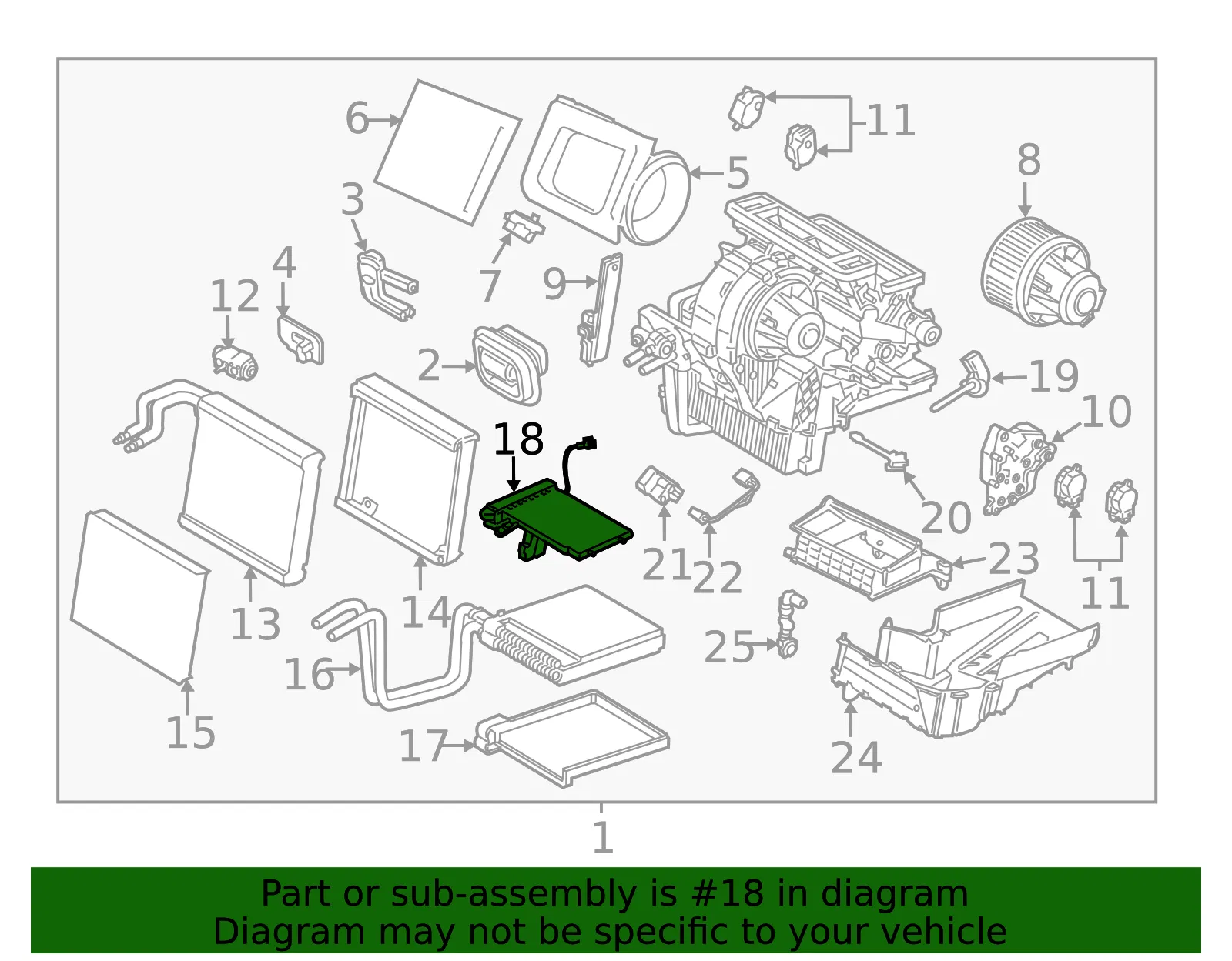 HVAC Heater Core Heater Element - Ford (gv6z19e616a) - view 4