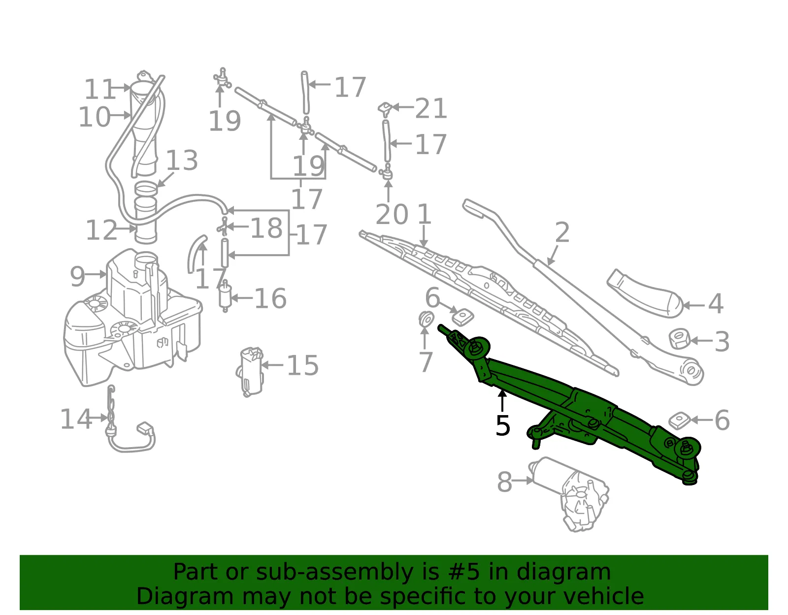 Wiper Linkage - Volvo (9151847) - view 3
