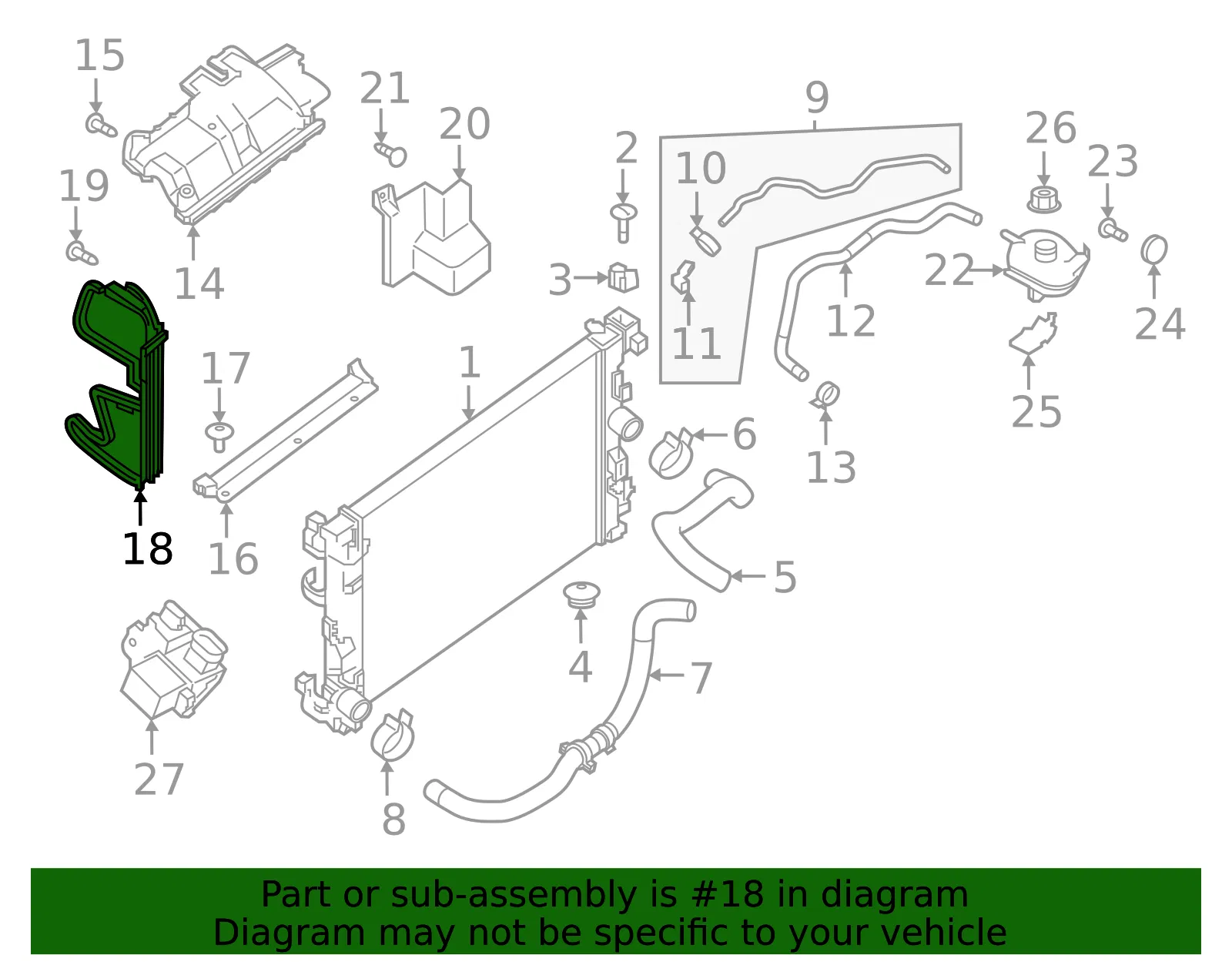 Condenser Side Seal - Nissan (92185-5R05A) - view 2