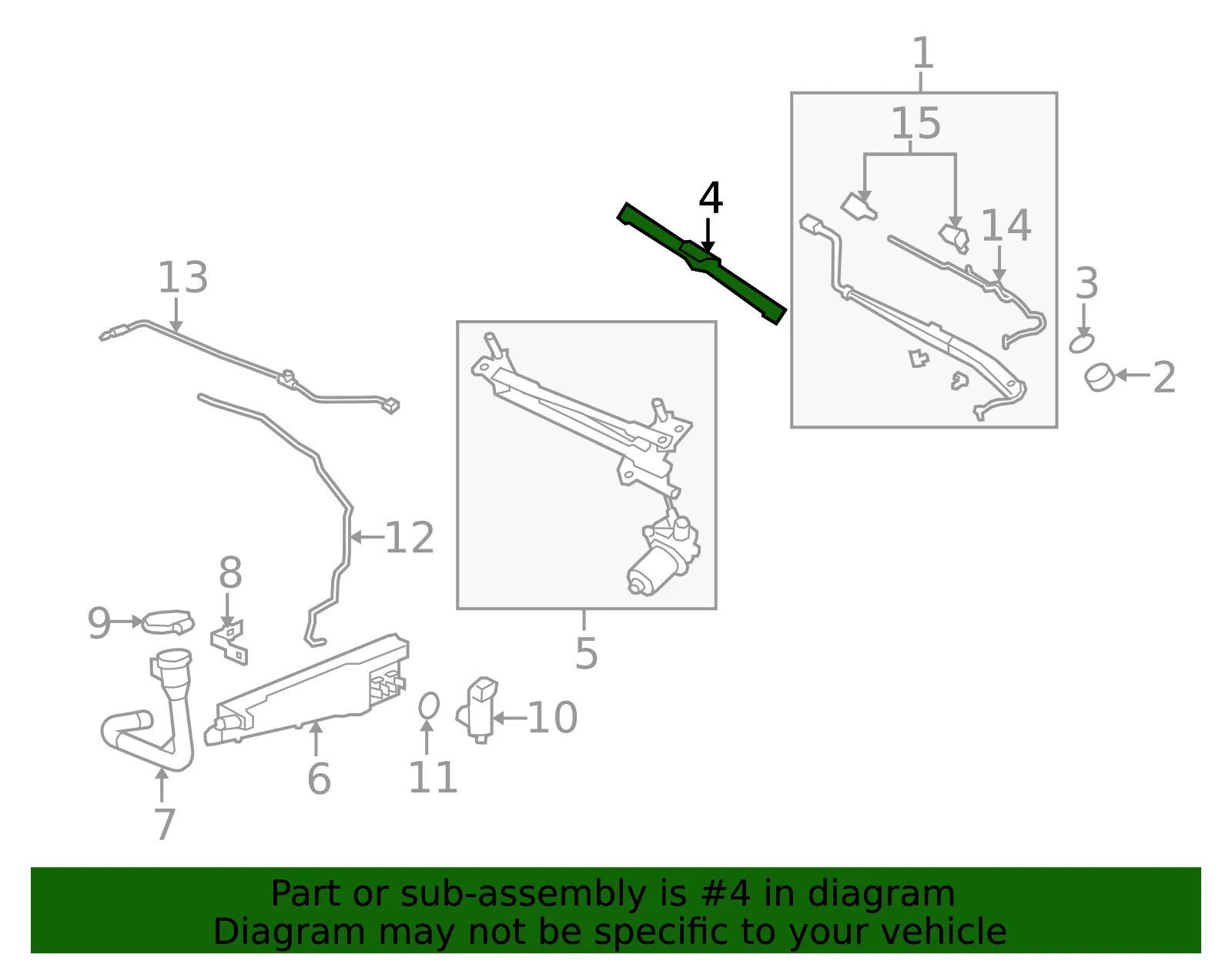 Wiper Blade - Passenger Side (RH) - GM (92219234) - view 8