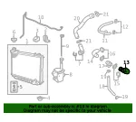 Front Radiator Inlet Hose - GM (92246932) - view 9