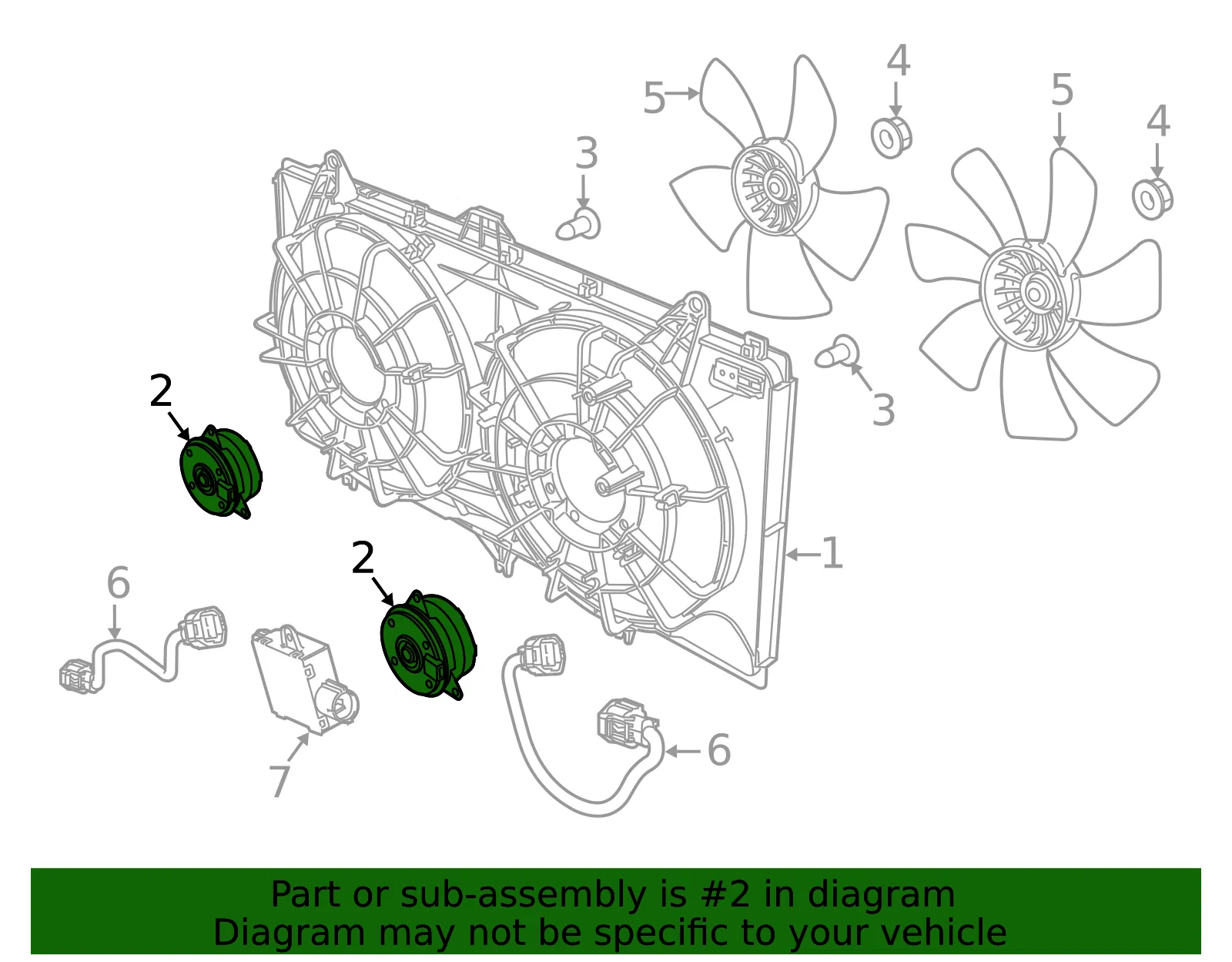 Engine Cooling Fan Motor - GM (92263228) - view 4