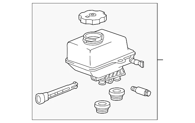 Brake Master Cylinder Reservoir - GM (92457843) - view 3