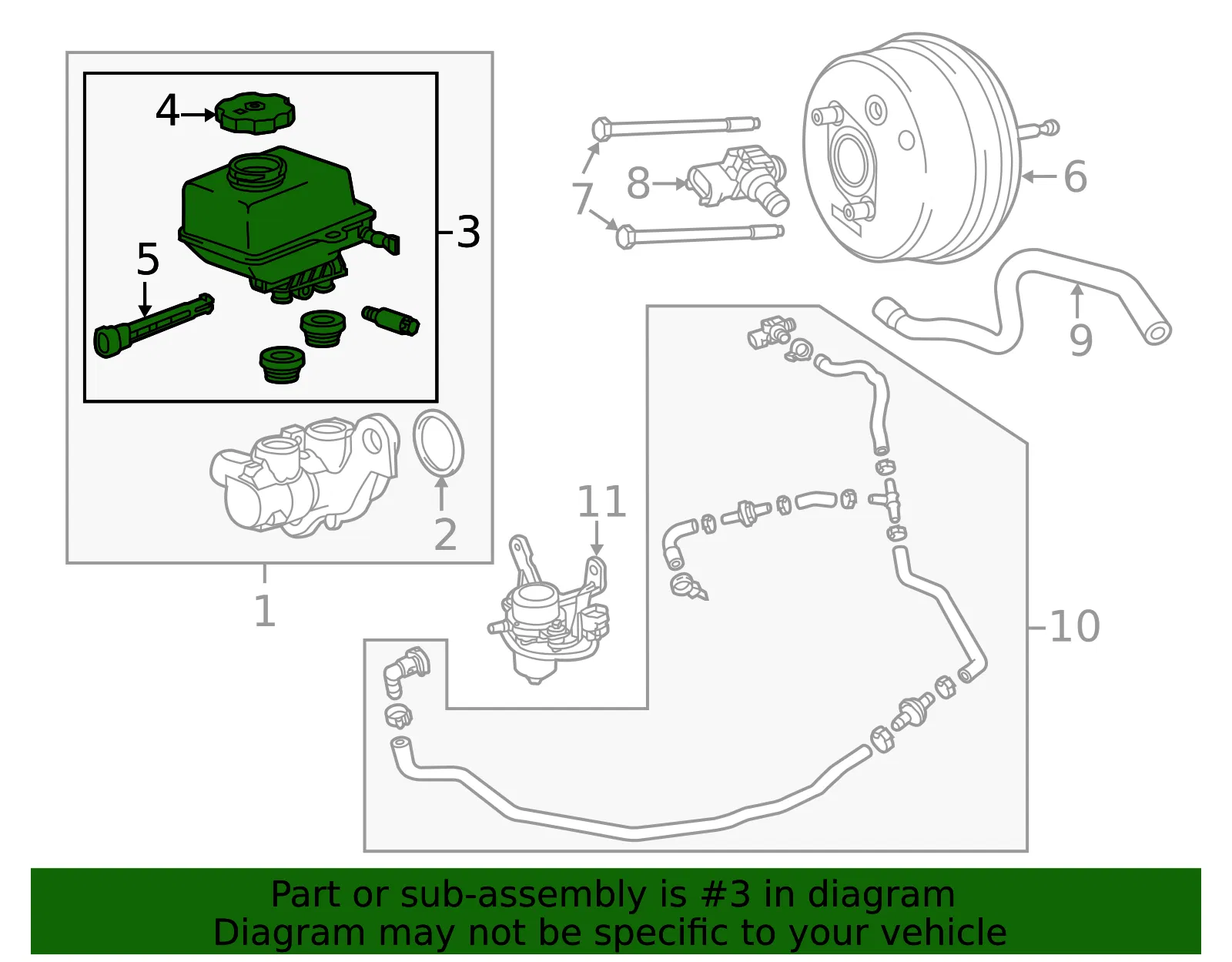 Brake Master Cylinder Reservoir - GM (92457843) - view 4