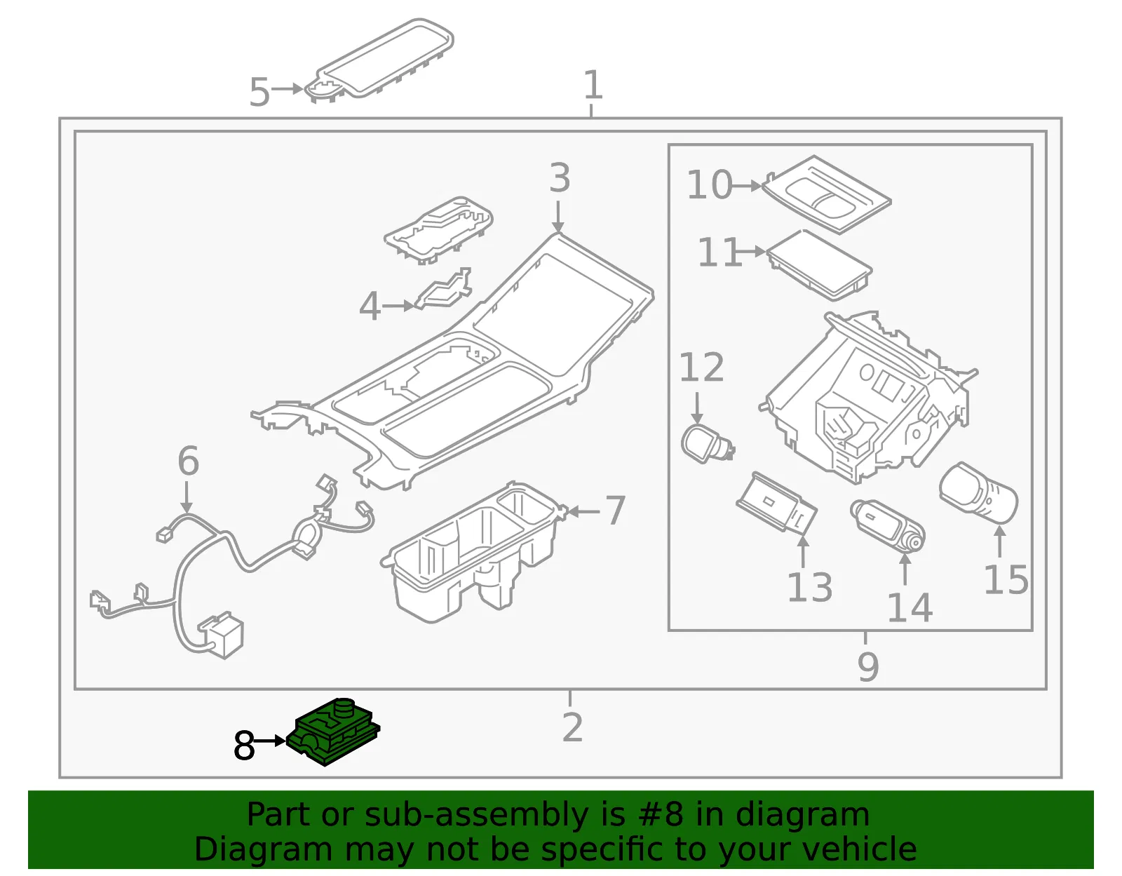 Prk Brake Switch - Kia (93300-S9790) - view 2