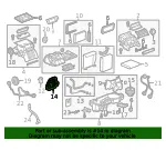 Heater Core Tube Seal - GM (95018078) - view 6