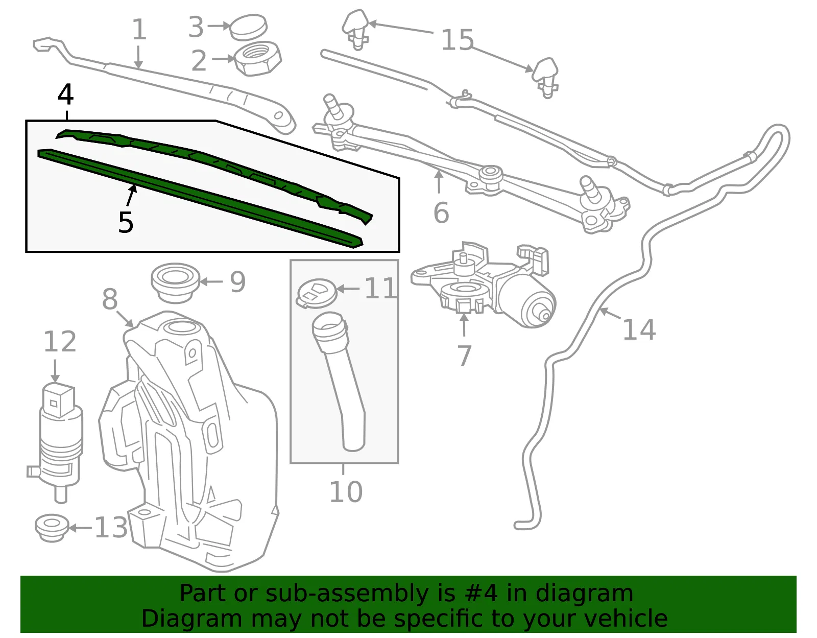 Wiper Blade - Passenger Side (RH) - GM (95161606) - view 3