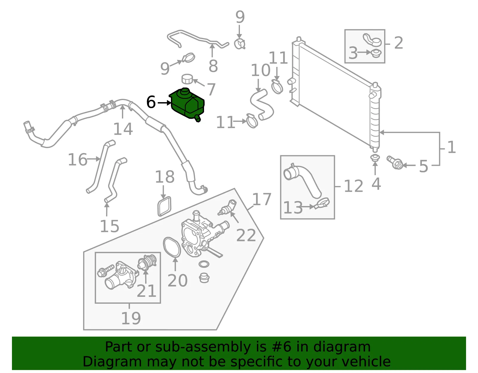 Radiator Surge Tank - GM (95216944) - view 8