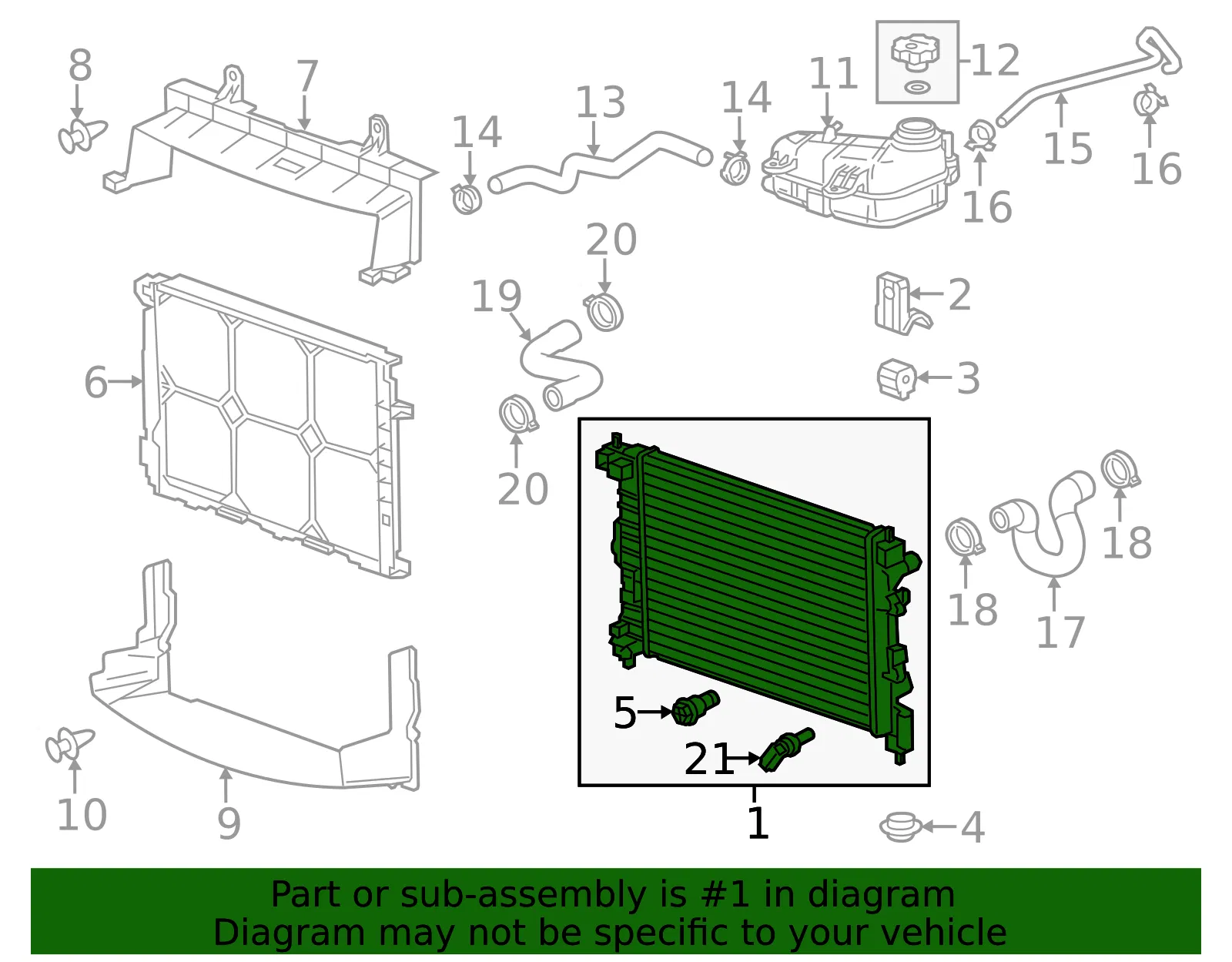 Radiator - GM (95298551) - view 4