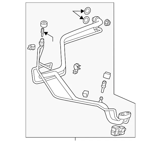 Air Conditioning Evaporator Hose - GM (95299470) - view 5