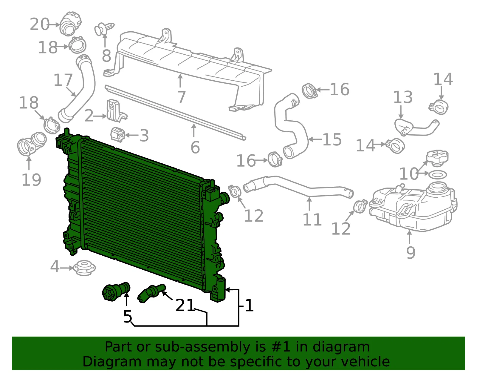 Radiator - GM (95316048) - view 5