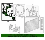 Air Conditioning Evaporator Hose - GM (95352965) - view 12