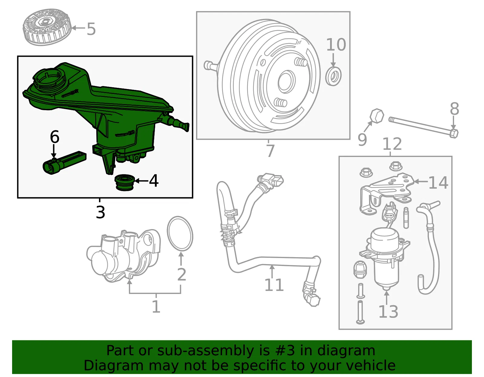 Brake Master Cylinder Reservoir - GM (95379884) - view 5
