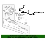 Rear Passenger Side Parking Brake Cable Assembly - GM (95421244) - view 8