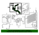 Air Conditioning Evaporator Hose - GM (95933266) - view 12