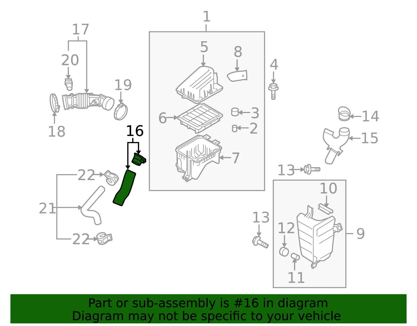 Air Cleaner Duct Hose to Air Injection Pipe - ACDelco (96536730) - view 4