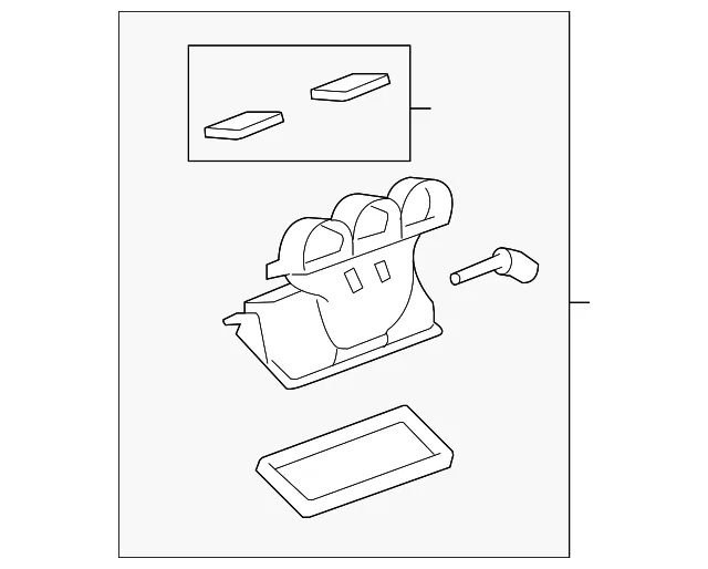 Auxiliary Air Conditioning Air Outlet Duct - GM (96800880) - view 3