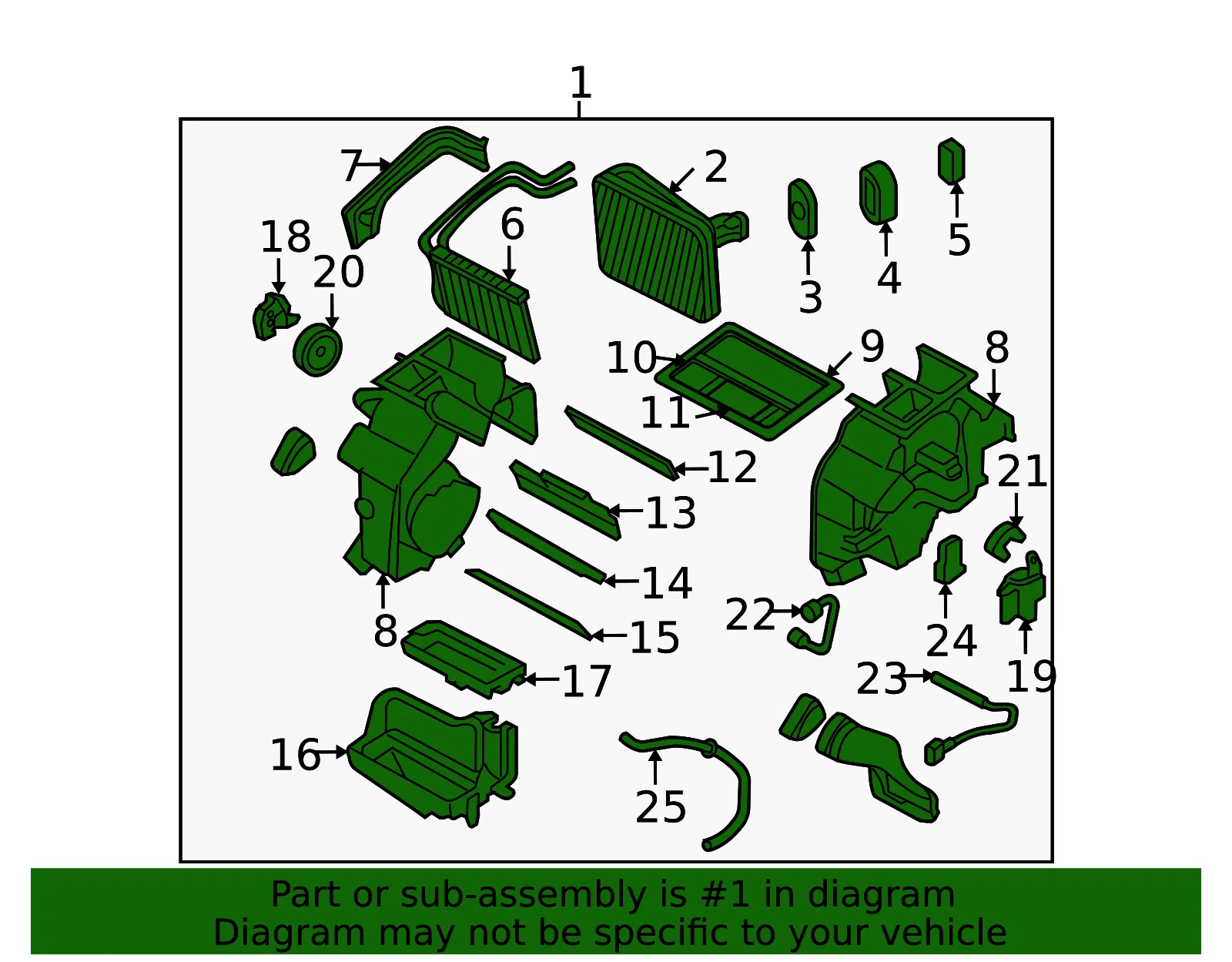 Evaporator Assembly - Kia (97100-2G410) - view 2