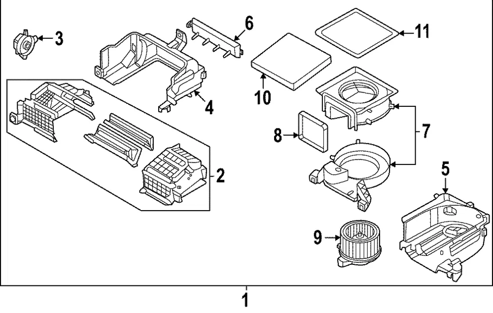 Blower Case - Kia (97215-XG000)