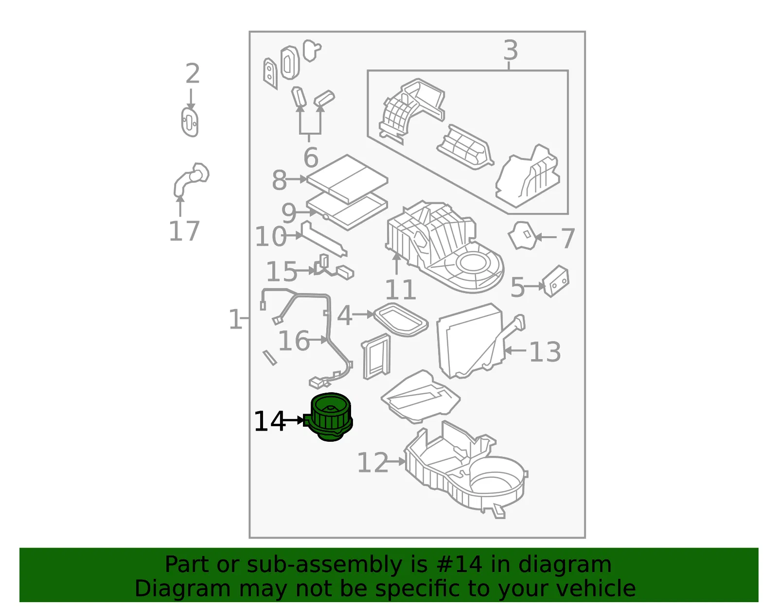 Blower Assembly - Kia (97109-3E260) - view 2