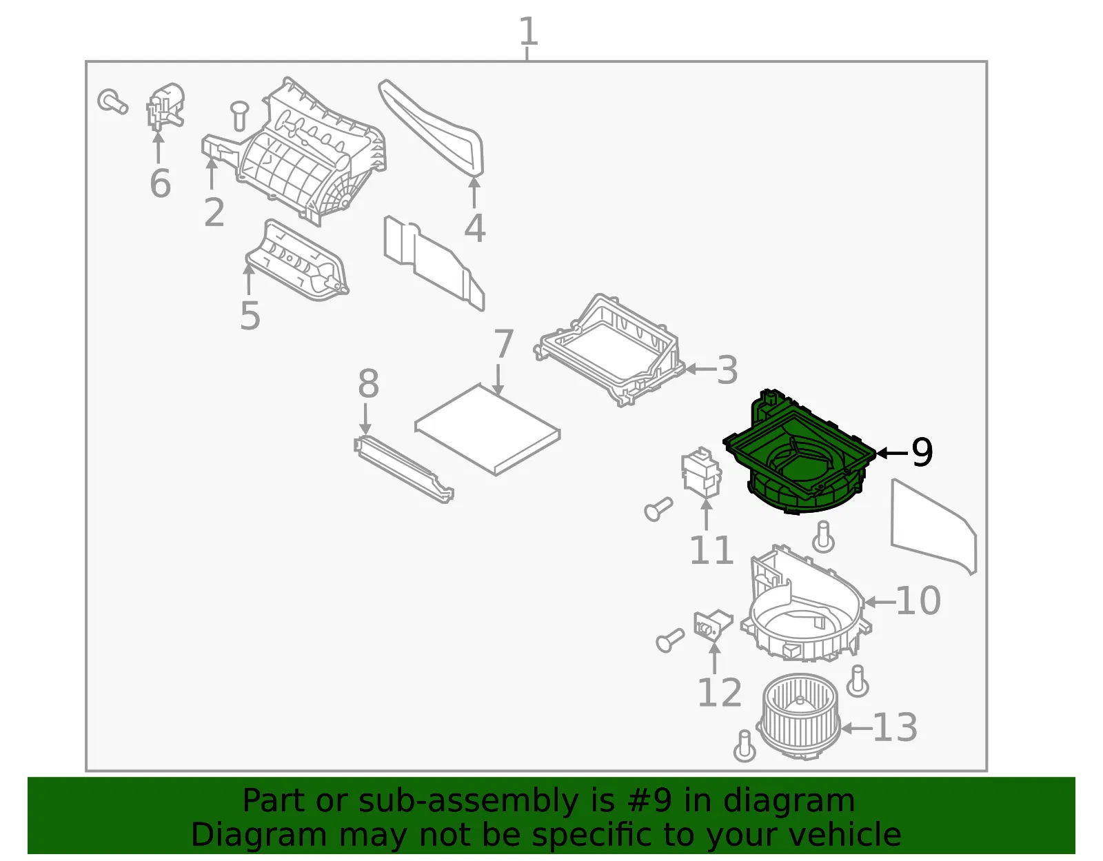 Blower Case - Kia (97111-A7000) - view 2