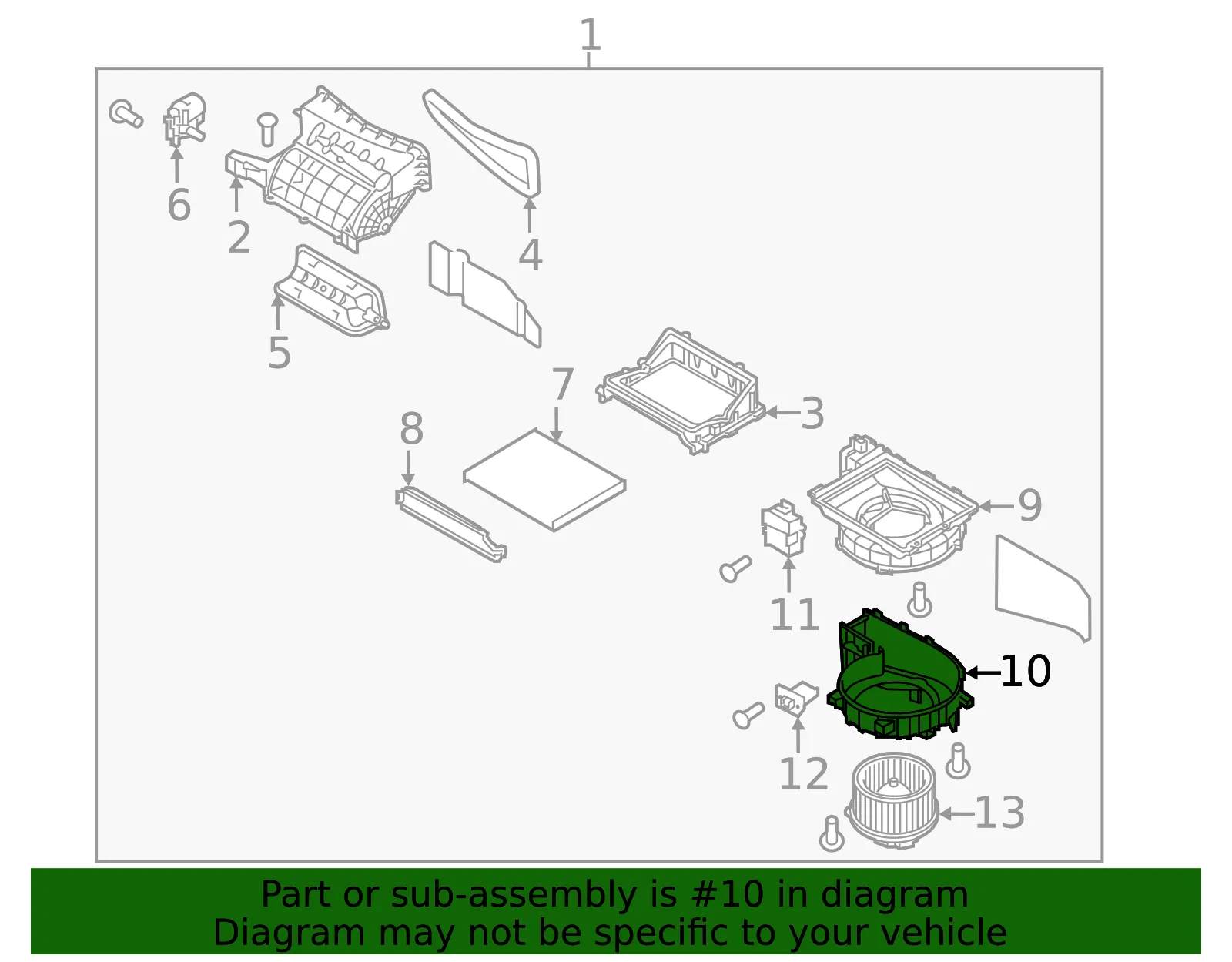 Blower Case - Kia (97112-A7000) - view 2