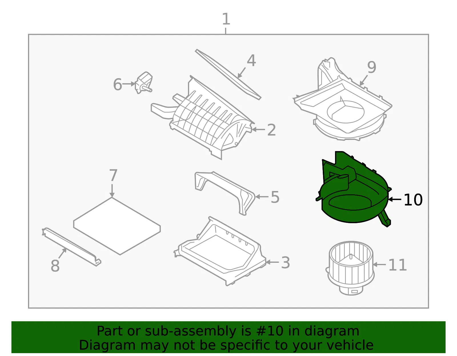 Blower Case - Kia (97112-M6000) - view 2
