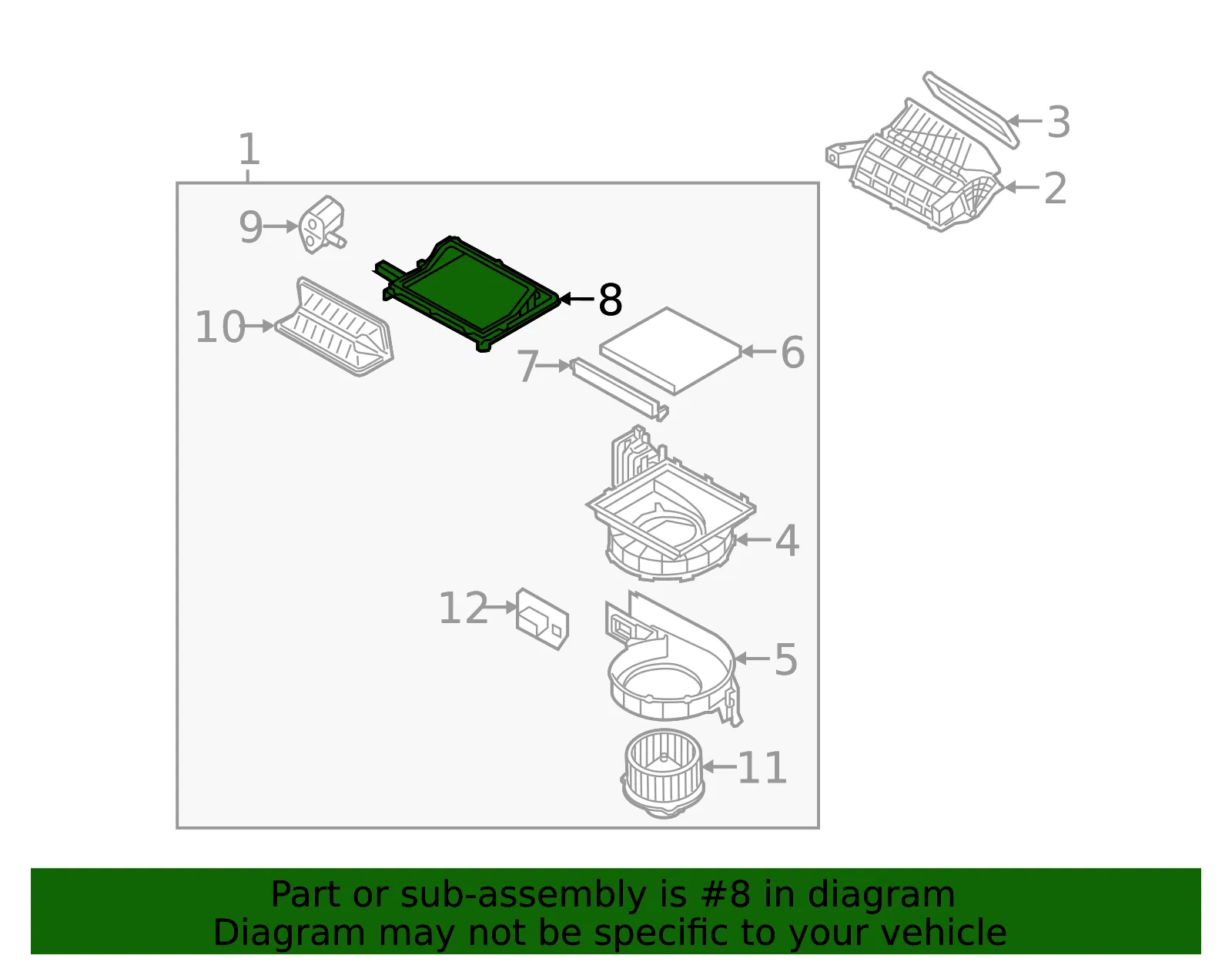 Filter Case - Kia (97121-4C100) - view 2