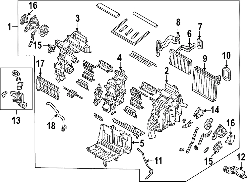 Heater Case - Kia (97134-CHAA0)