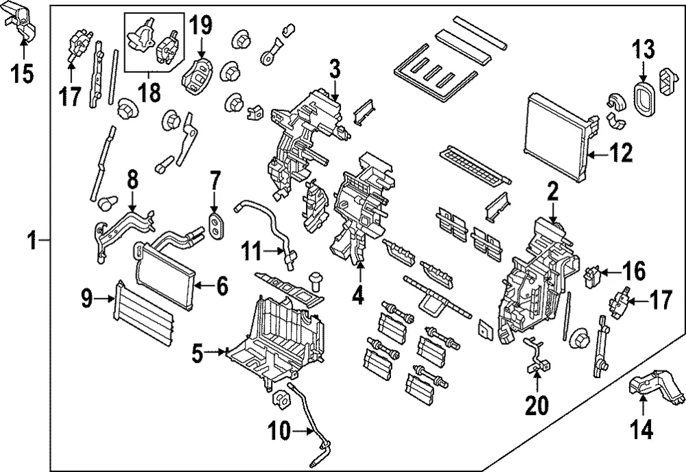 Heater Case - Kia (97134-CW010)