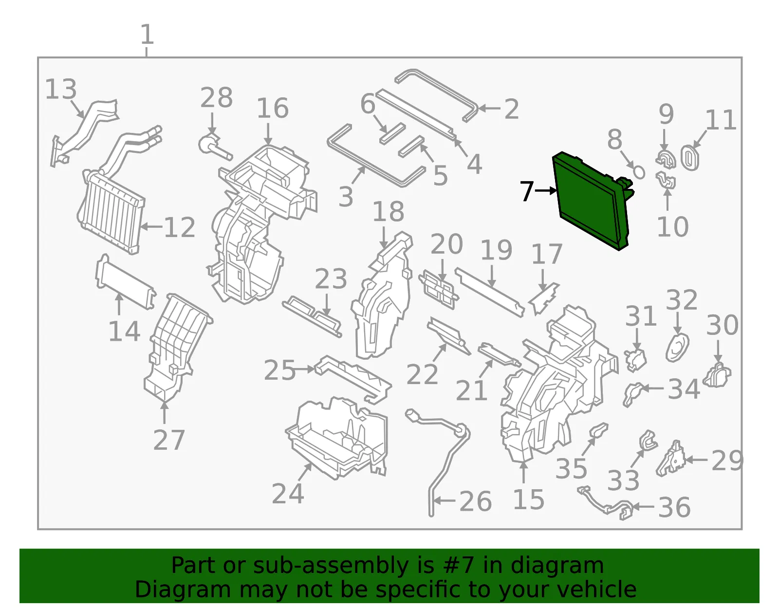 Evaporator Core - Kia (97139-G5001) - view 2