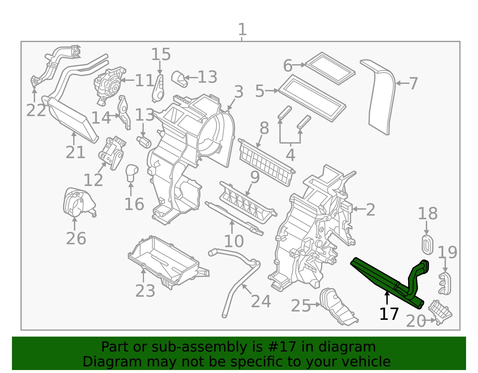 Evaporator Core - Kia (97140-1W010) - view 2