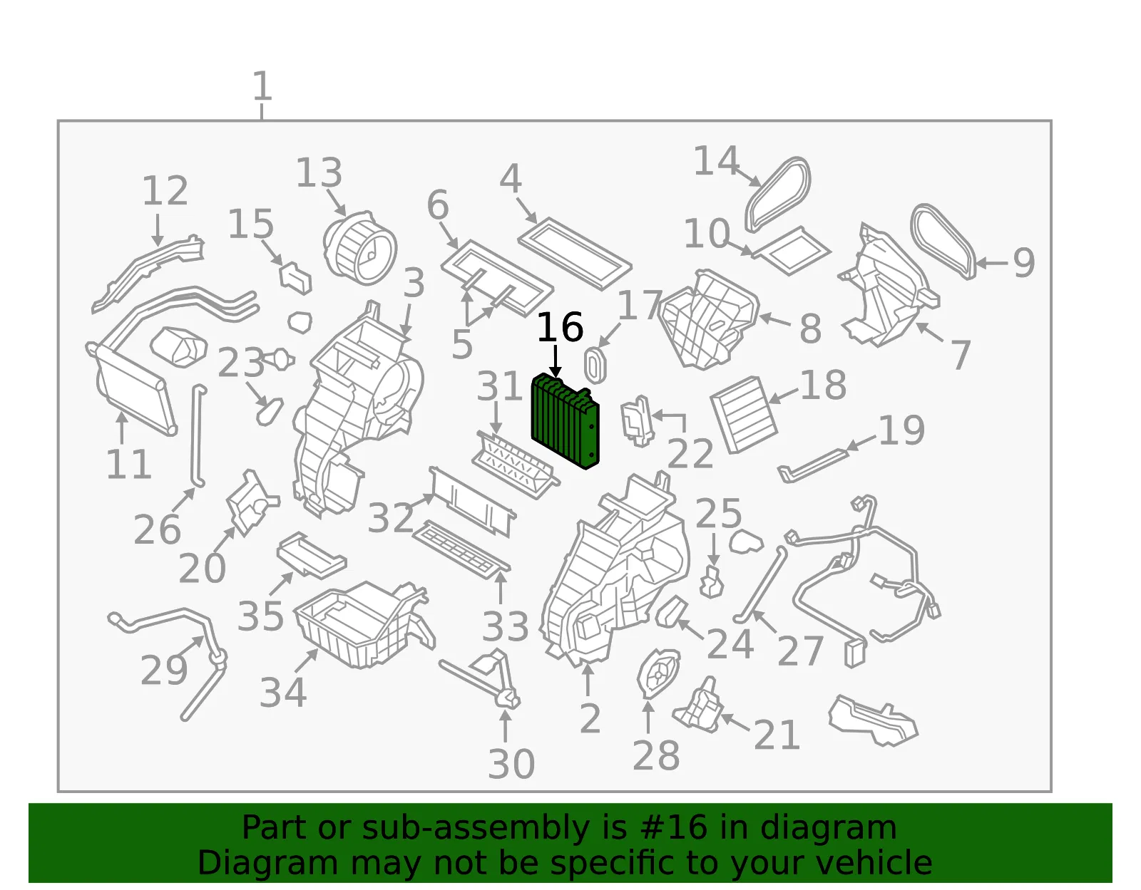 Evaporator Core - Kia (97140-2K000) - view 2