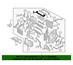 AC & Heater Assembly Upper Seal - Kia (97165-C6010) - view 4