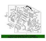 AC & Heater Assembly Upper Seal - Kia (97165-C6020) - view 4