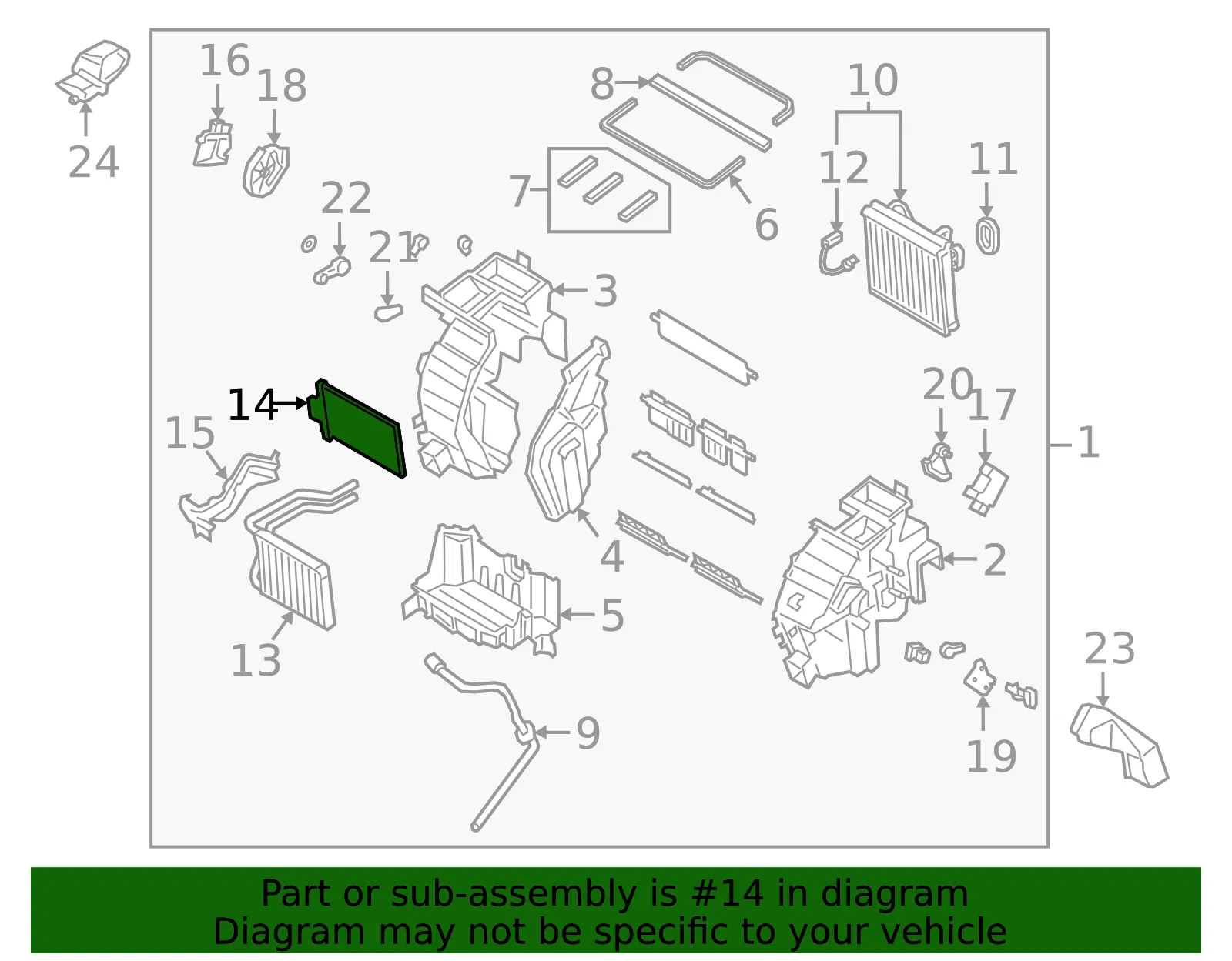 HVAC Heater Core Heater Element - Kia (97191-J9000) - view 2