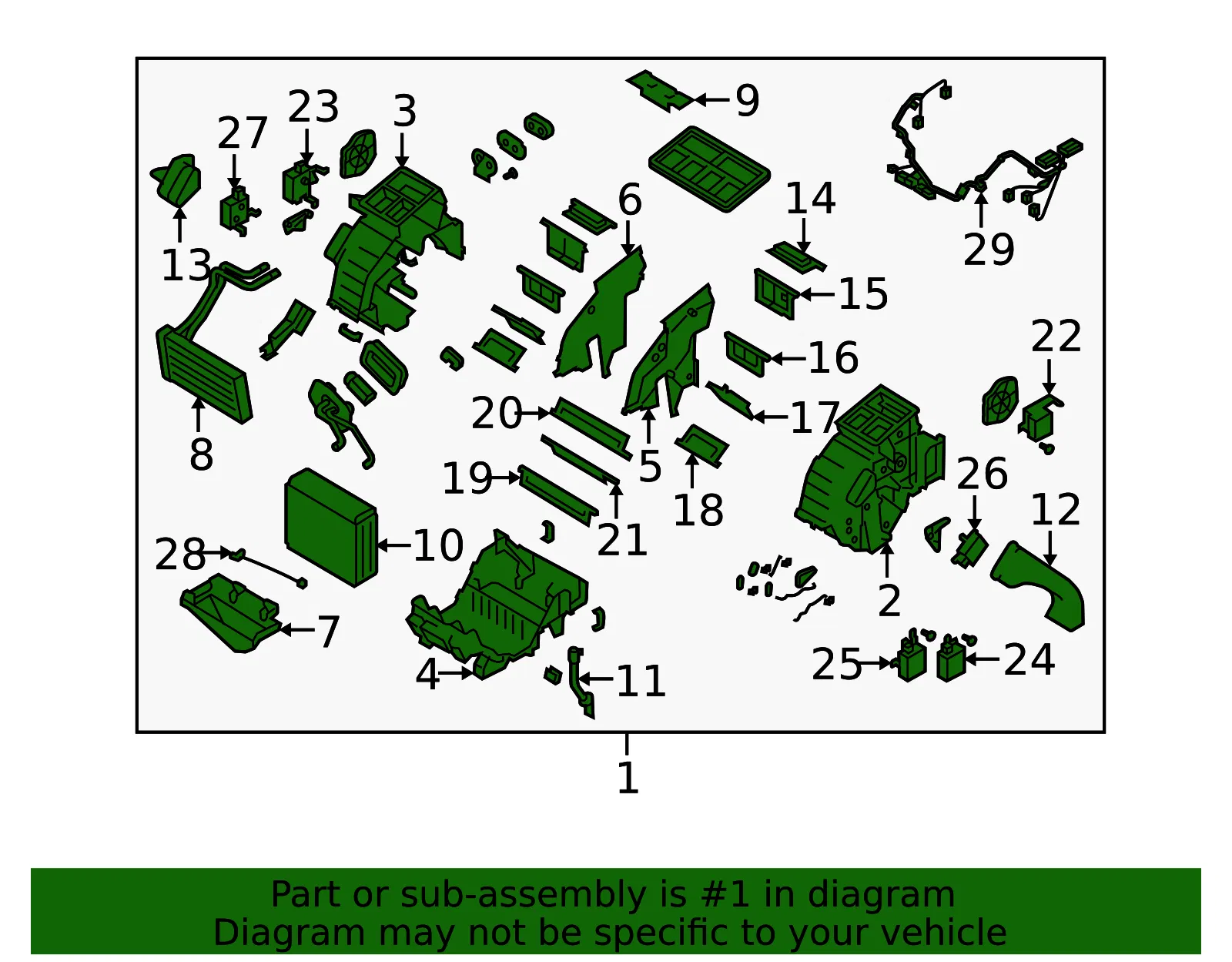 AC & Heater Assembly - Kia (97200-3F100) - view 2