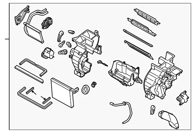 AC & Heater Assembly - Kia (97205-1M070)