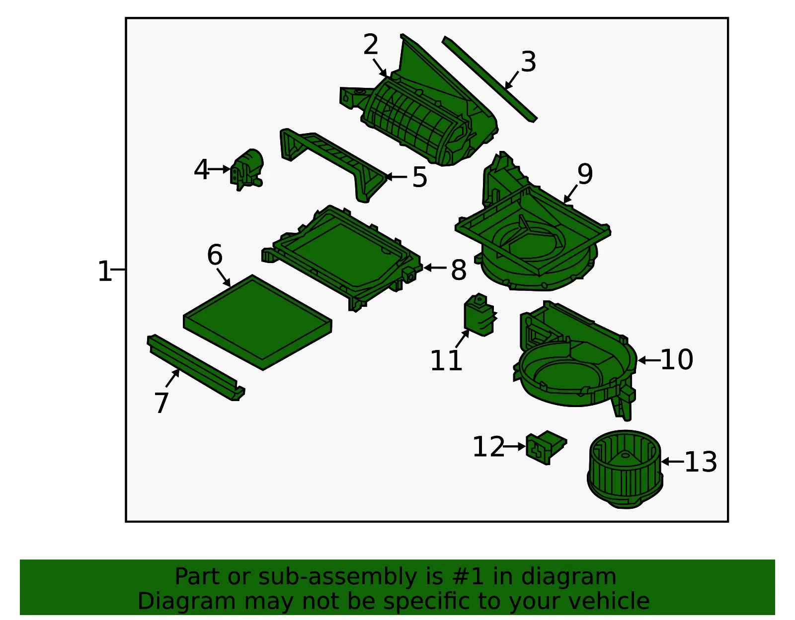 Blower Assembly - Kia (97207-D5000) - view 2