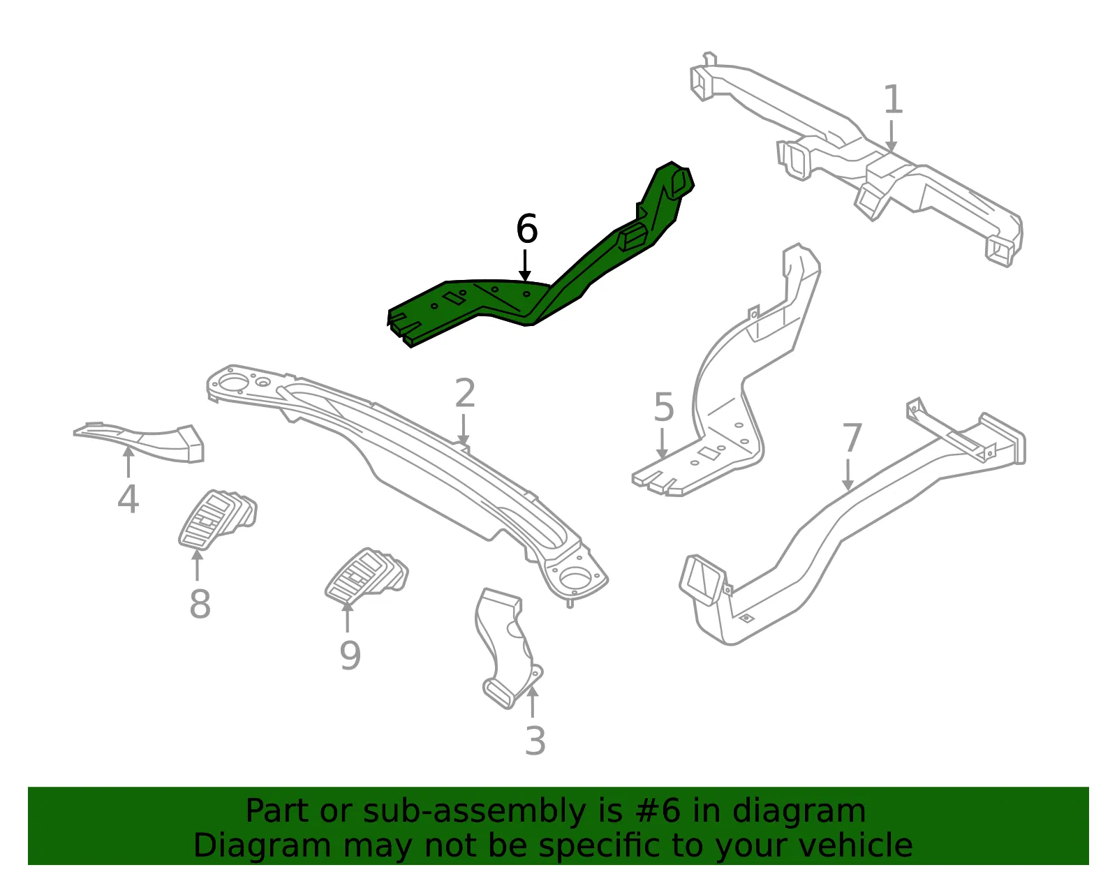 Rear Duct - Kia (97360-2T000) - view 2