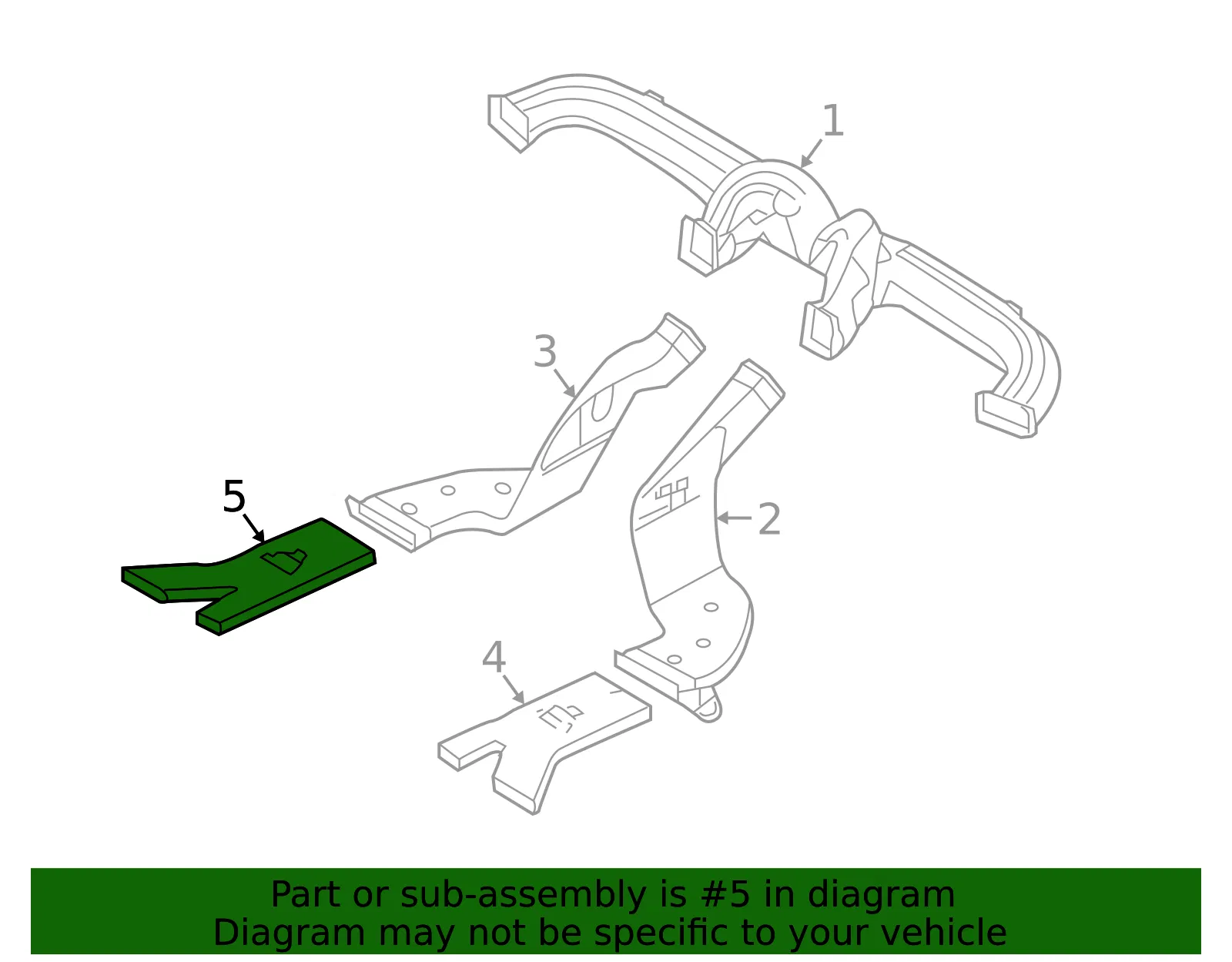 Rear Duct - Kia (97365-H9000) - view 2