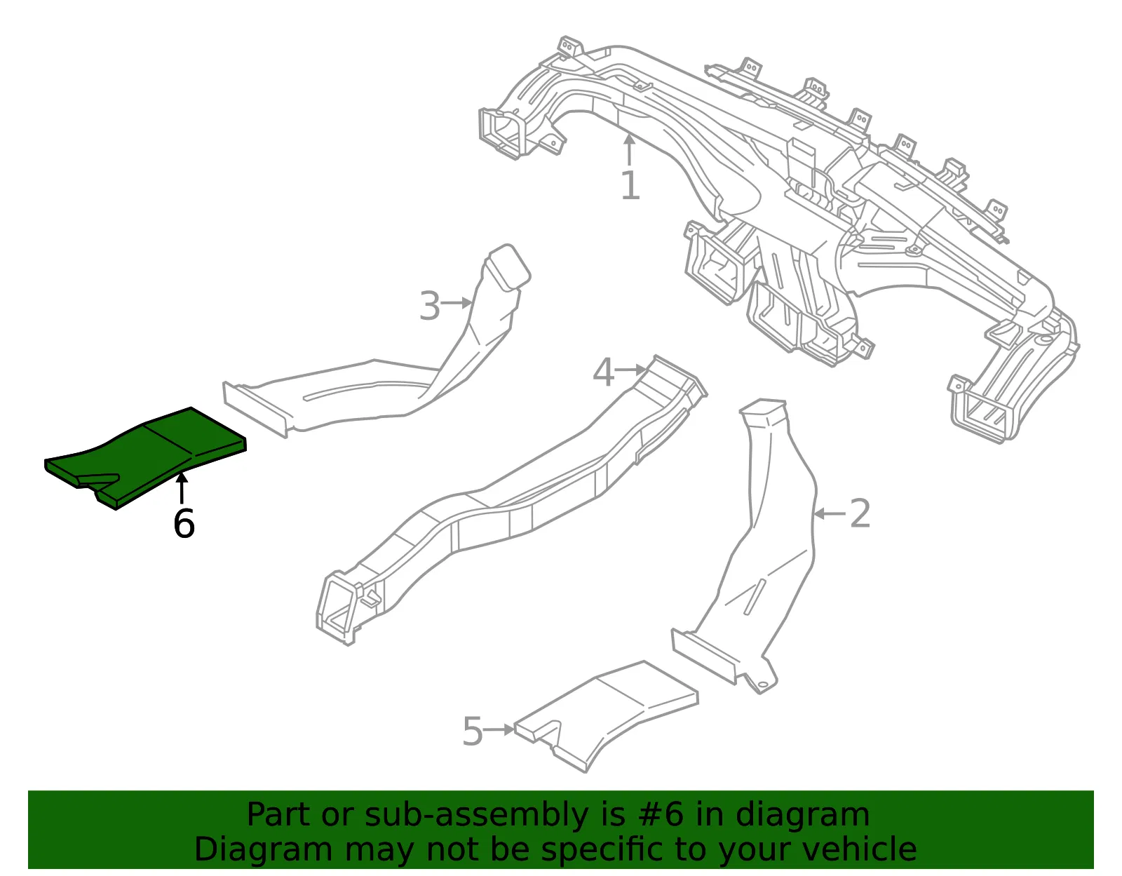 Floor Duct - Kia (97365-N9000) - view 2