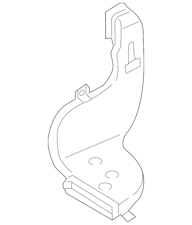 Heater Duct - Passenger Side (RH) - Kia (97370-2P000)