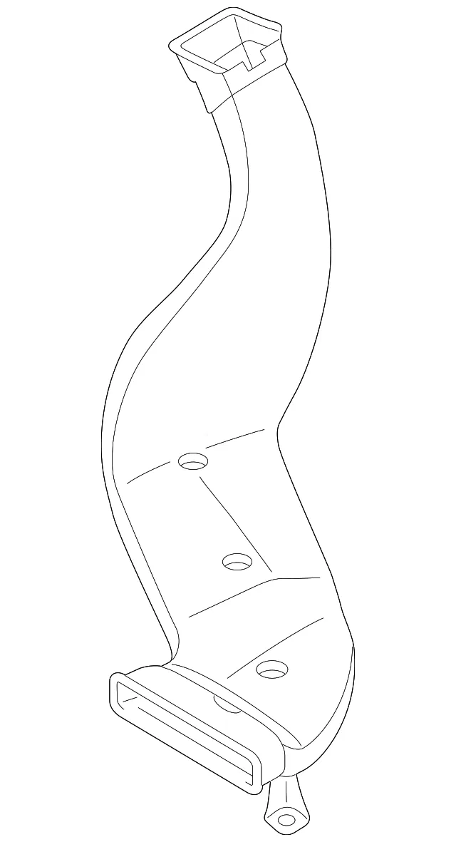 Intermediate Duct - Passenger Side (RH) - Kia (97370-B1500)