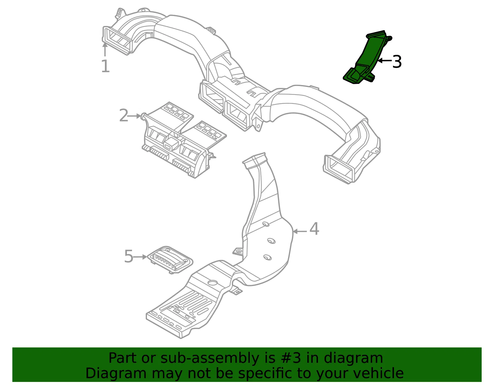 Defroster Duct - Kia (97380-R0000) - view 2