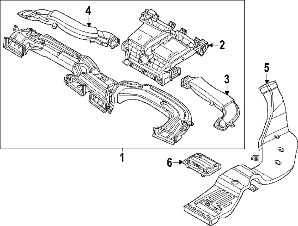 Defroster Duct - Kia (97390-R0010)