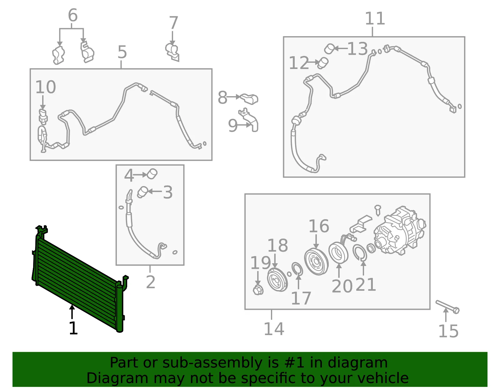 Condenser Assembly - Kia (97606-3F100) - view 2
