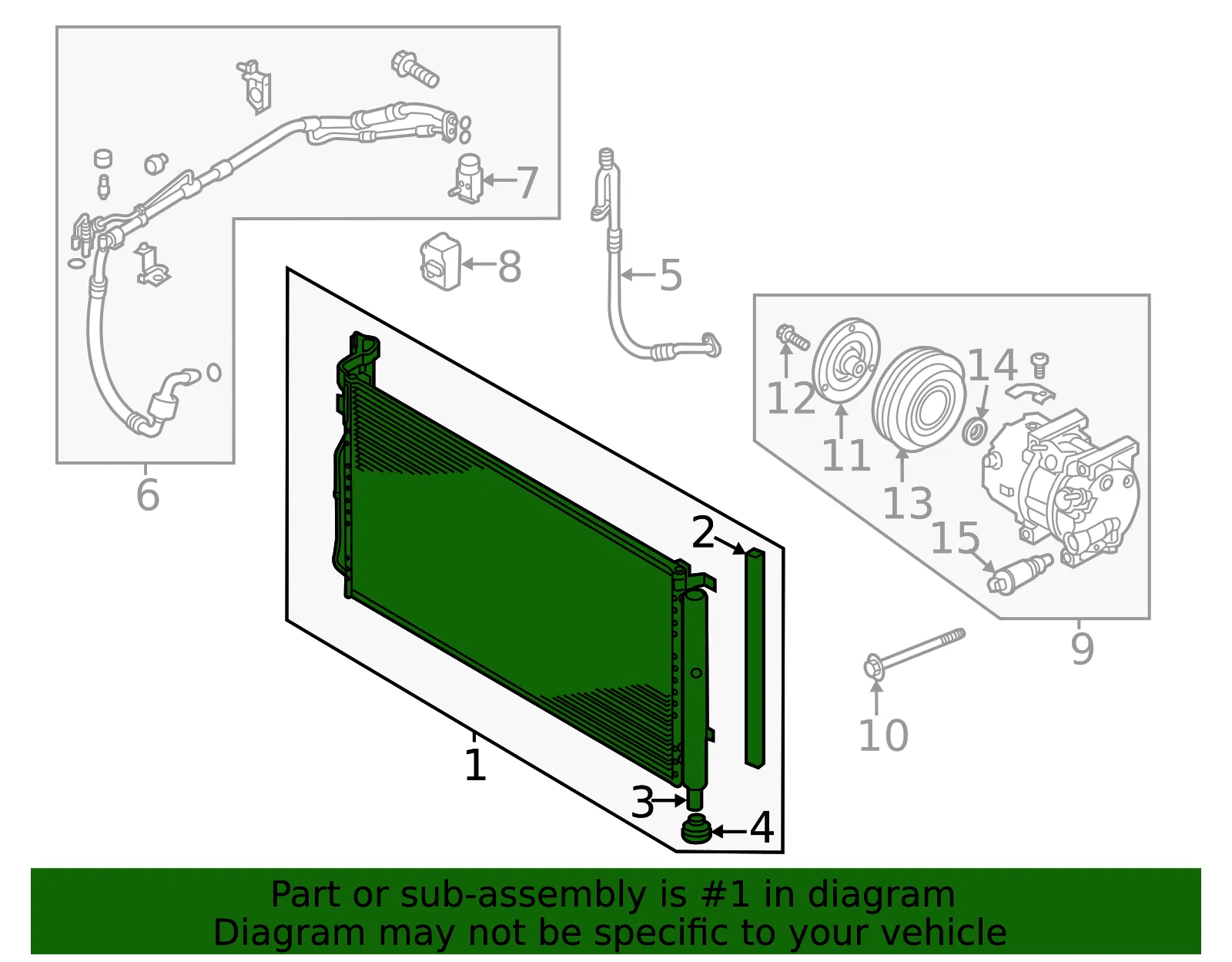 Condenser - Kia (97606-F6150) - view 2
